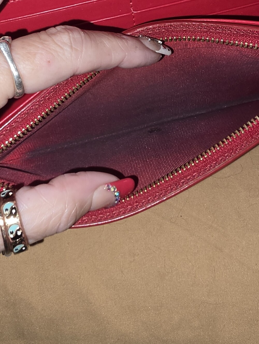 Christian Louboutin Macaron Spiked Continental Wallet With Clutch Strap - Picture 11 of 15